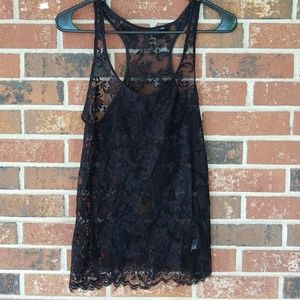 a.na. a new approach Black Lace Tank